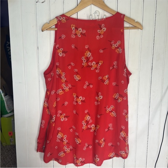 Maurices Tank Top Red Floral Size XL - Picture 6 of 6